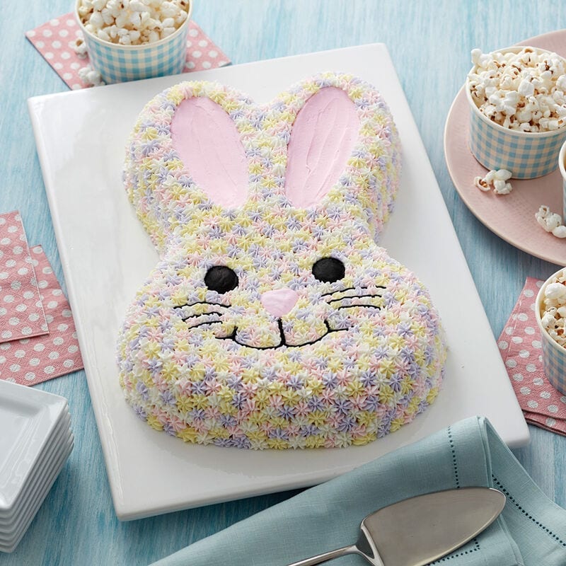 Pastel en forma de conejo de pascuas